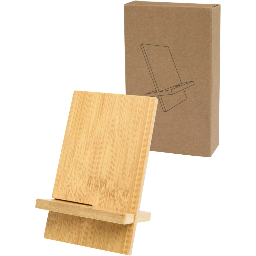 Logo trade corporate gift photo of: Ceibo detachable bamboo phone stand