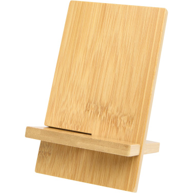 Logo trade business gift photo of: Ceibo detachable bamboo phone stand