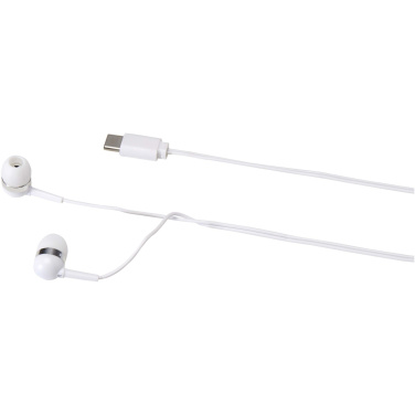 Logotrade business gift image of: Dofida wired Type-C earbuds with recycled plastic storage box