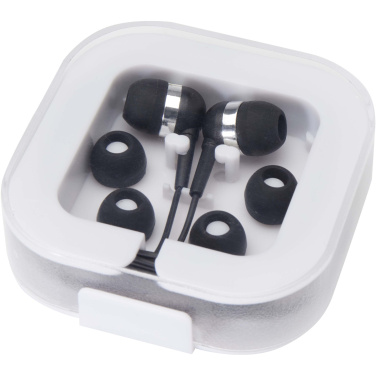 Logo trade advertising products picture of: Dofida wired Type-C earbuds with recycled plastic storage box