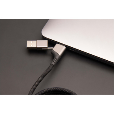 Logo trade promotional products image of: SCX.design C52 100W 4-in-1 rPET magnetic ultra fast charging cable 