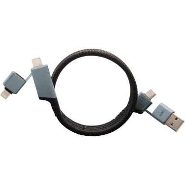 Logotrade promotional product picture of: SCX.design C52 100W 4-in-1 rPET magnetic ultra fast charging cable 