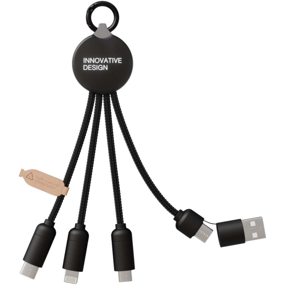 Logo trade business gift photo of: SCX.design C14 15W 5-in-1 charging cable