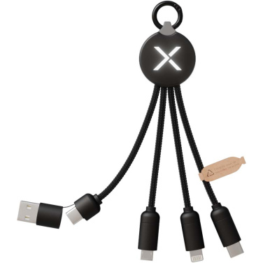 Logo trade promotional merchandise picture of: SCX.design C14 15W 5-in-1 charging cable