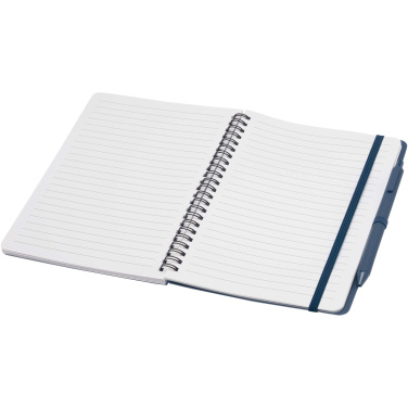 Logotrade advertising product image of: Thalaasa A5 ocean-bound hard cover notebook with ballpoint pen (black ink)