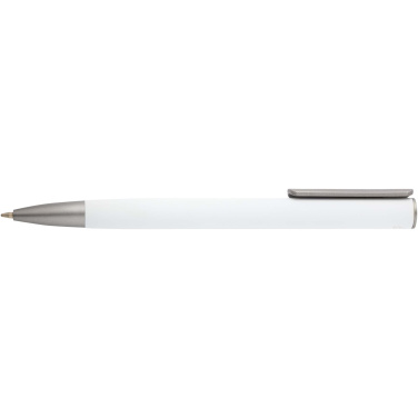 Logo trade promotional items image of: Ziggur aluminium ballpoint pen (blue ink)