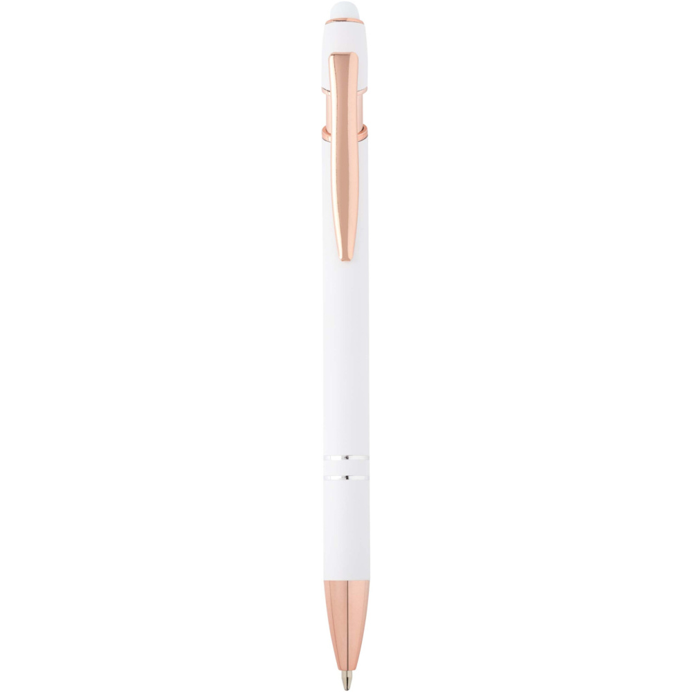 Logotrade promotional product image of: Nanna ballpoint pen with rose gold finish (blue ink)