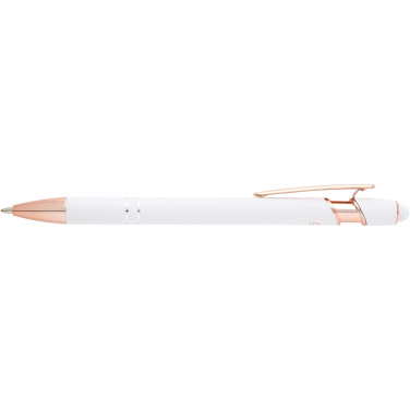 Logo trade promotional items image of: Nanna ballpoint pen with rose gold finish (blue ink)