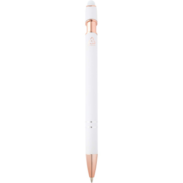 Logotrade promotional item image of: Nanna ballpoint pen with rose gold finish (blue ink)