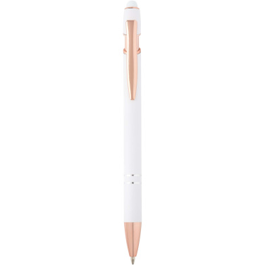 Logo trade promotional giveaways image of: Nanna ballpoint pen with rose gold finish (blue ink)