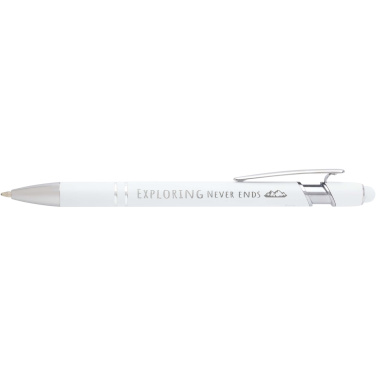 Logo trade corporate gifts picture of: Kish ballpoint pen with silver finish (blue ink)