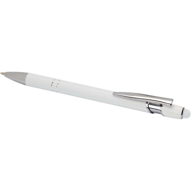 Logo trade promotional items image of: Kish ballpoint pen with silver finish (blue ink)