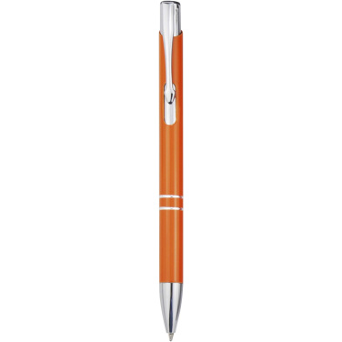 Logo trade corporate gifts picture of: Moneta recycled aluminium ballpoint pen (blue ink)