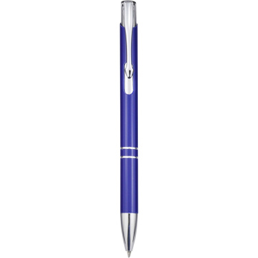 Logo trade promotional products image of: Moneta recycled aluminium ballpoint pen (blue ink)