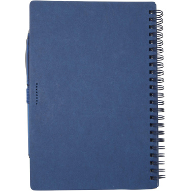 Logo trade promotional merchandise picture of: Slate reusable soft cover notebook and pen set (black ink)