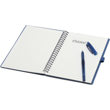 Logotrade promotional product image of: Slate reusable soft cover notebook and pen set (black ink)