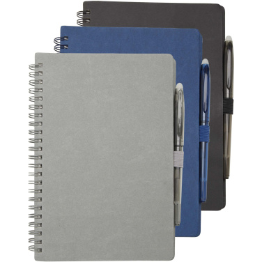 Logotrade advertising product picture of: Slate reusable soft cover notebook and pen set (black ink)