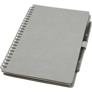 Logo trade advertising products picture of: Slate reusable soft cover notebook and pen set (black ink)