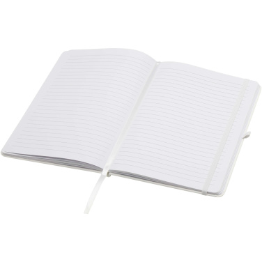 Logo trade advertising products picture of: Teak A5 recycled hard cover notebook with lined pages