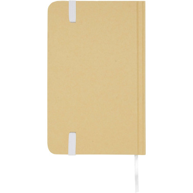 Logo trade corporate gifts image of: Reed A6 recycled hard cover notebook with plain pages