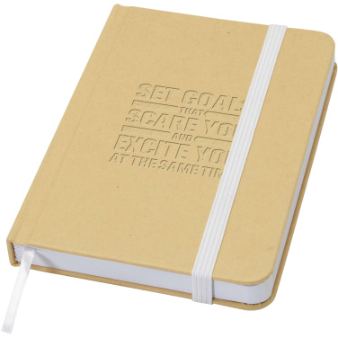 Logotrade promotional merchandise picture of: Reed A6 recycled hard cover notebook with plain pages