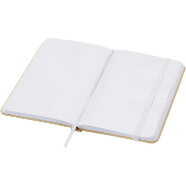 Logotrade promotional giveaway image of: Reed A6 recycled hard cover notebook with plain pages