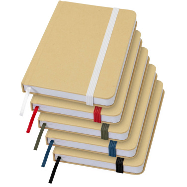 Logotrade promotional item picture of: Reed A6 recycled hard cover notebook with plain pages