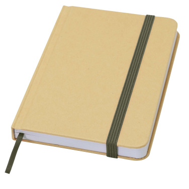 Logotrade promotional product picture of: Reed A6 recycled hard cover notebook with plain pages