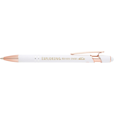 Logo trade promotional gift photo of: Nanna ballpoint pen with rose gold finish (black ink)