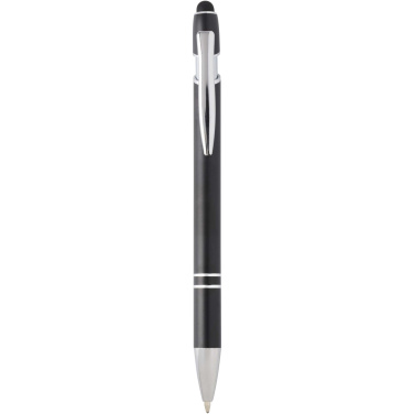 Logo trade promotional gift photo of: Kish ballpoint pen with silver finish (black ink)