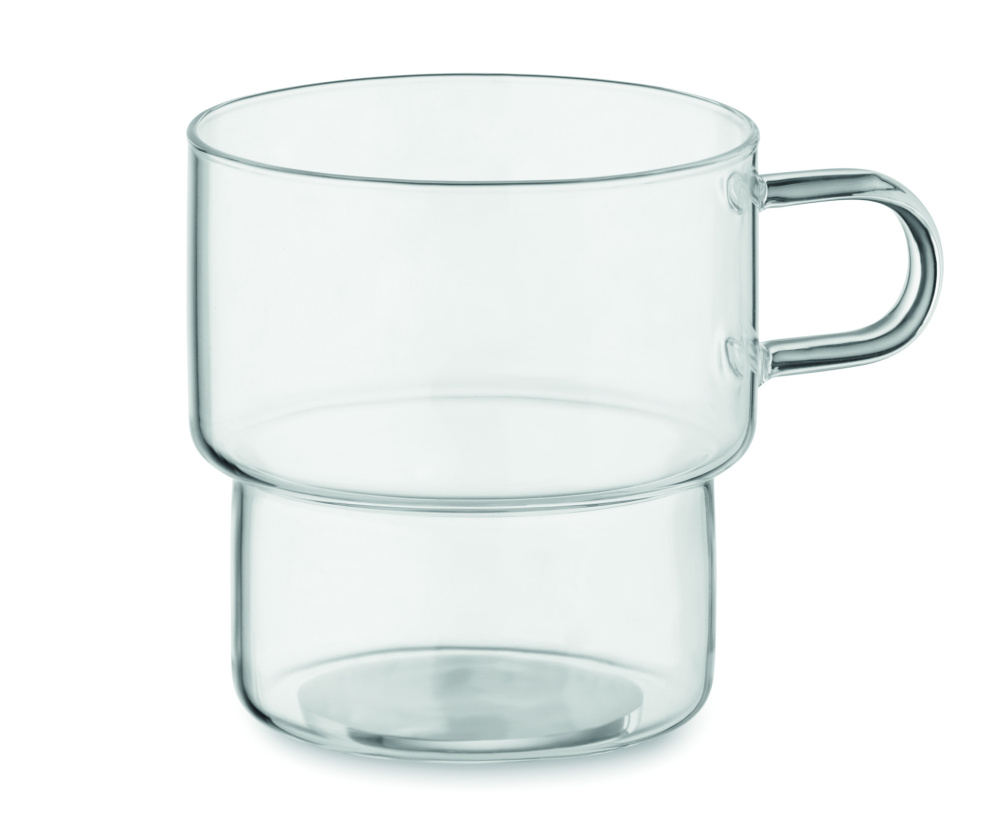 Logo trade promotional giveaways image of: High borosilicate glass 300 ml