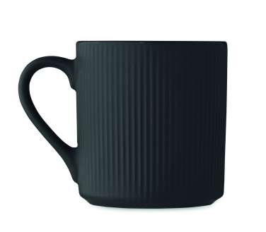 Logo trade promotional gift photo of: Ribbed ceramic mug mat 340 ml