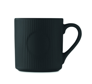 Logo trade promotional giveaways picture of: Ribbed ceramic mug mat 340 ml