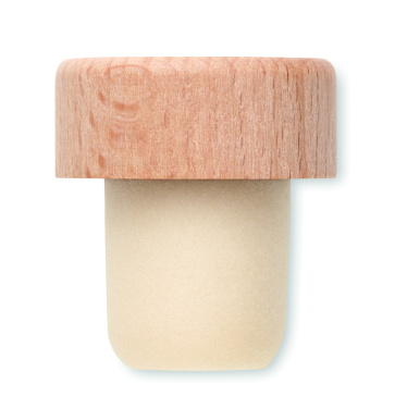 Logo trade promotional product photo of: Beech wood bottle stopper