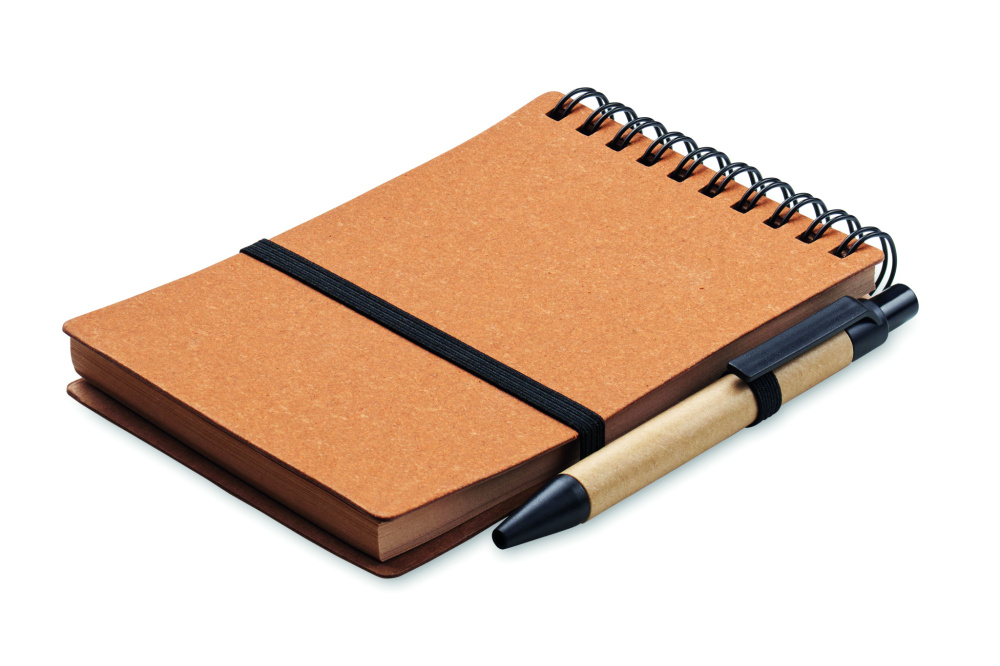 Logo trade promotional product photo of: Recycled notebook with ball pen