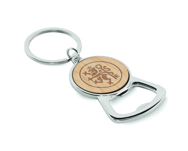 Logo trade promotional merchandise photo of: Recycled aluminium key ring