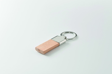 Logotrade promotional item picture of: Key ring with rubber wood