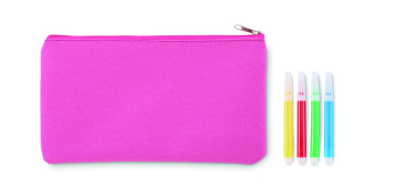 Logo trade promotional gifts image of: Pencil case with markers