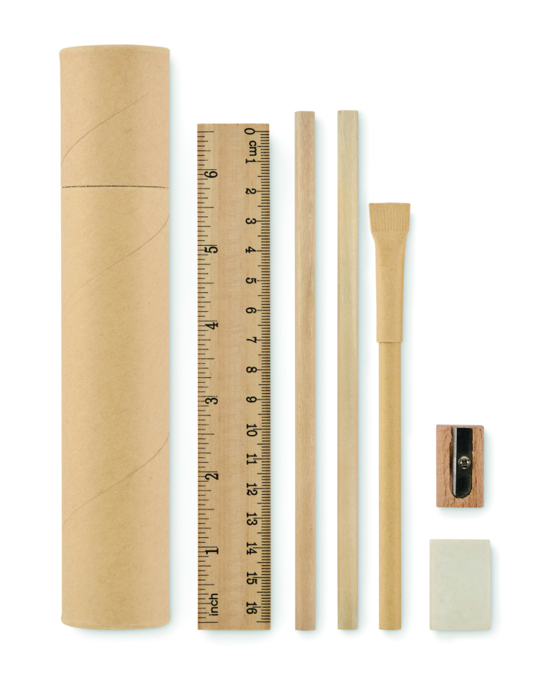 Logotrade promotional product image of: Paper tube stationery set