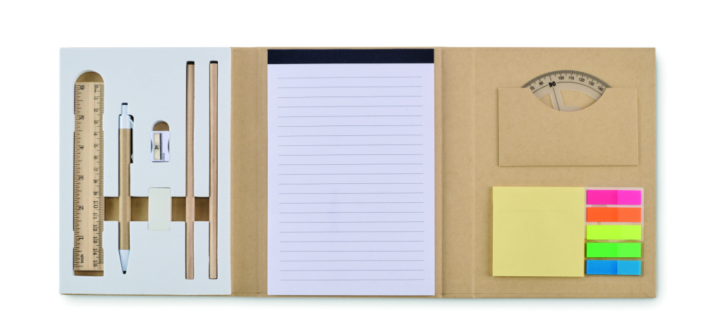 Logo trade business gift photo of: Stationary set with notepad