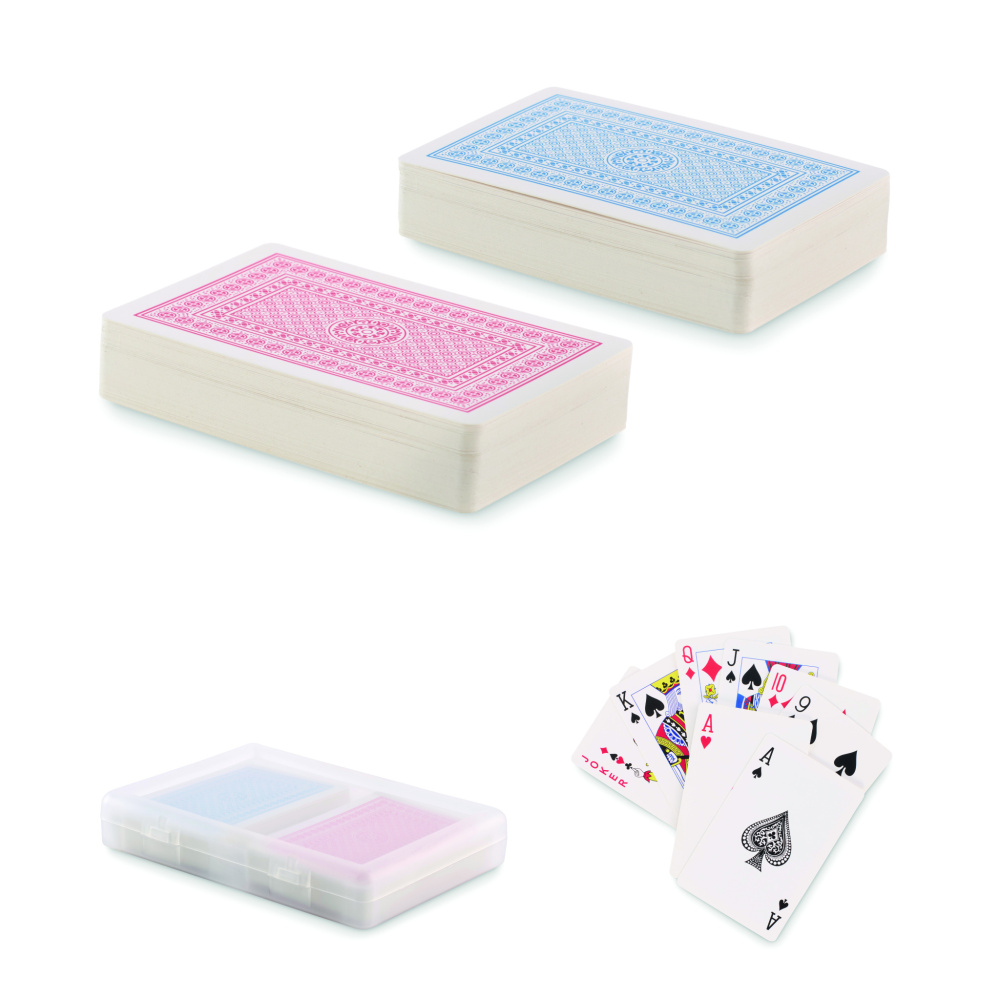 Logo trade promotional merchandise image of: Set of classic playing cards