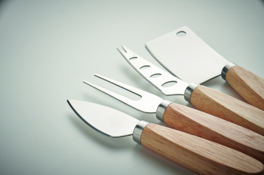Logo trade promotional merchandise photo of: Set of 4 cheese knives