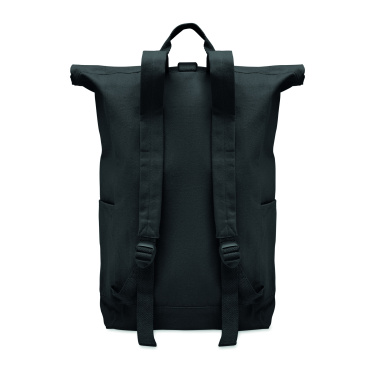 Logotrade corporate gift image of: Roll top backpack 390 gr/m²