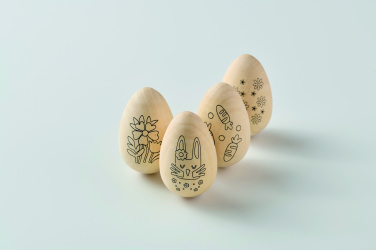 Logo trade promotional products picture of: Wooden eggs painting set