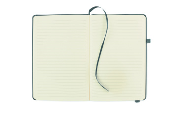Logo trade business gifts image of: Recycled Leather A5 notebook