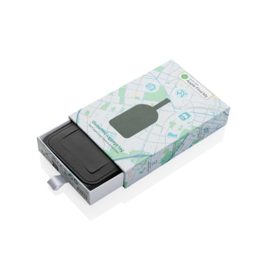 Logo trade promotional items image of: Globetrack RCSrPolyester luggage tag with worldwide locating