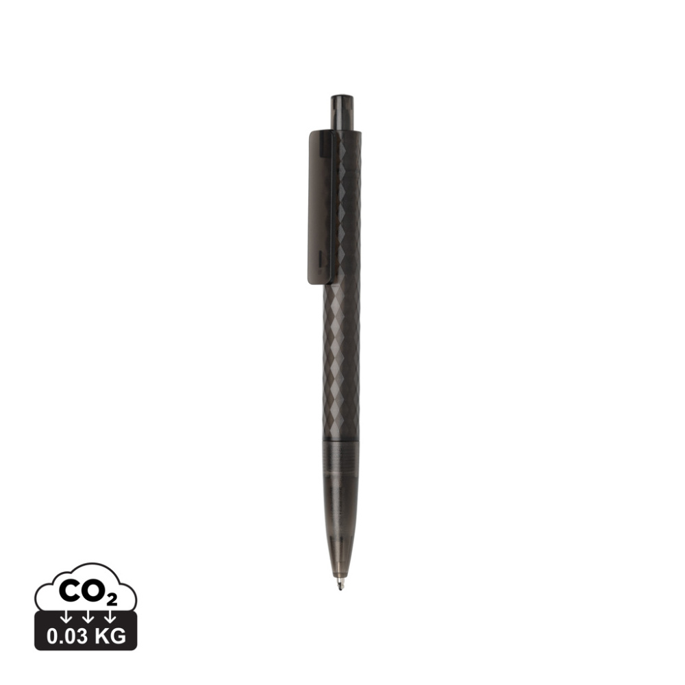 Logo trade business gifts image of: X3 GRS recycled PC plastic pen frosted