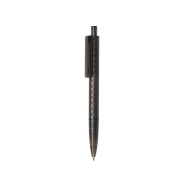 Logo trade corporate gifts image of: X3 GRS recycled PC plastic pen frosted
