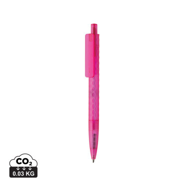 Logo trade promotional gifts picture of: X3 GRS recycled PC plastic pen frosted