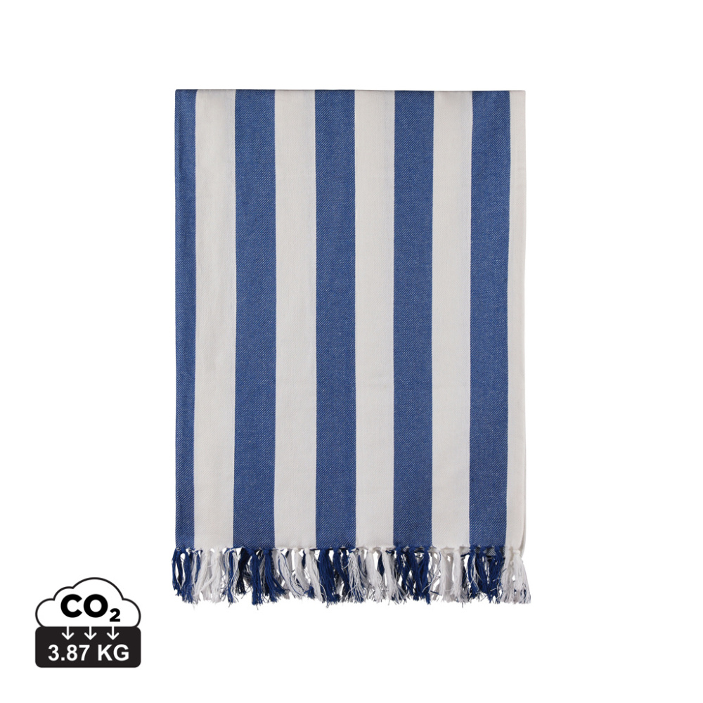 Logotrade promotional product image of: VINGA Ornos GRS recycled cotton hammam towel